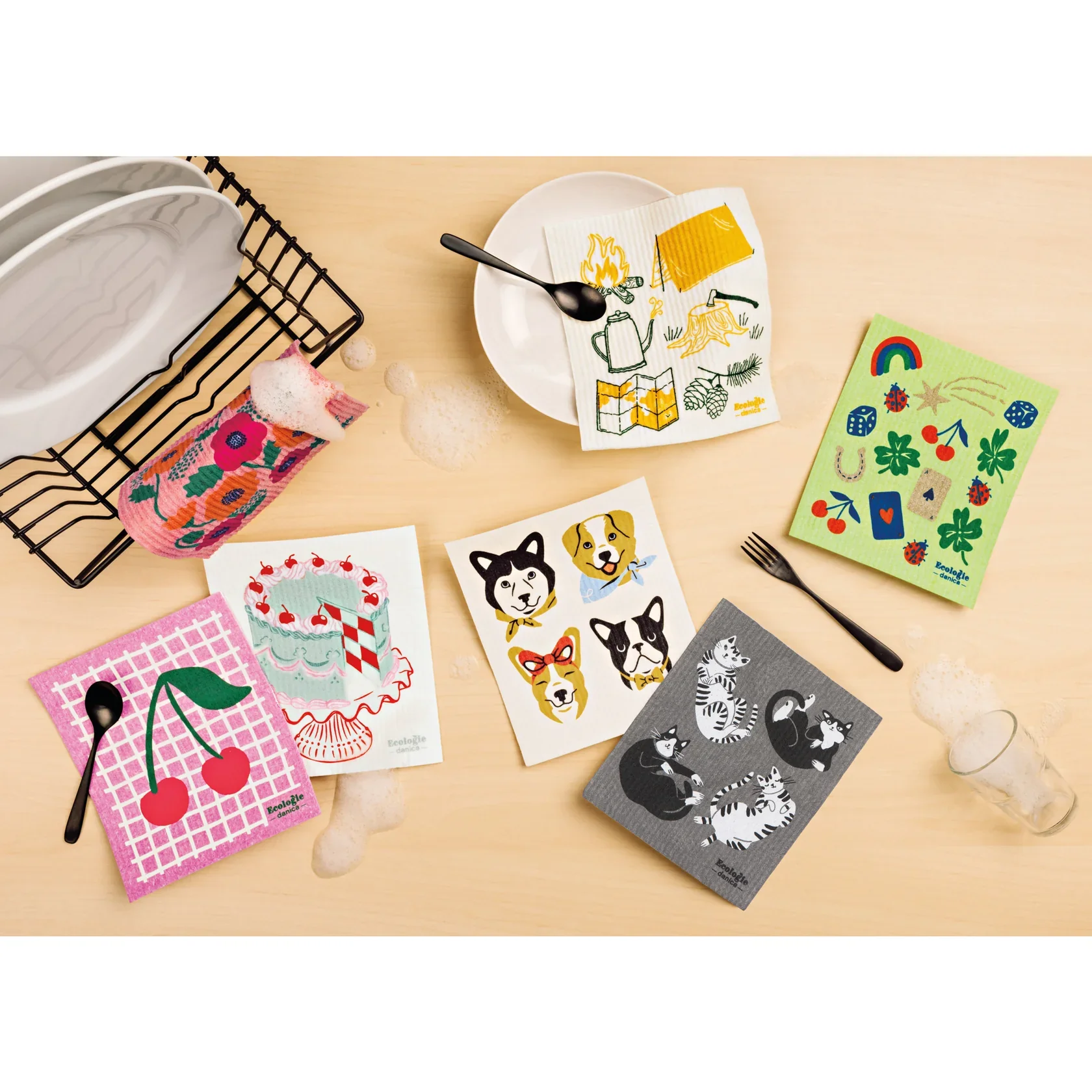 Meow & Furever Swedish Dishcloth - Image 2