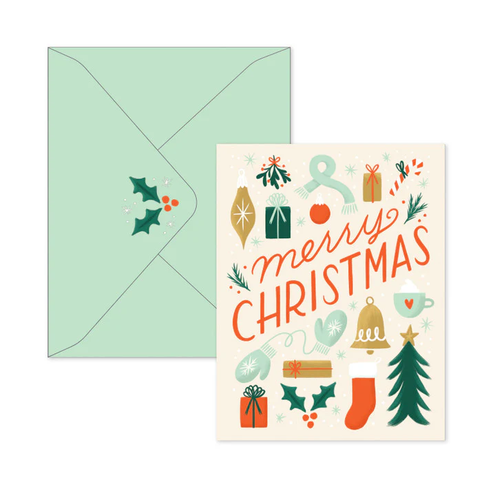 Merry Baubles: Merry Christmas Note Cards - Image 3