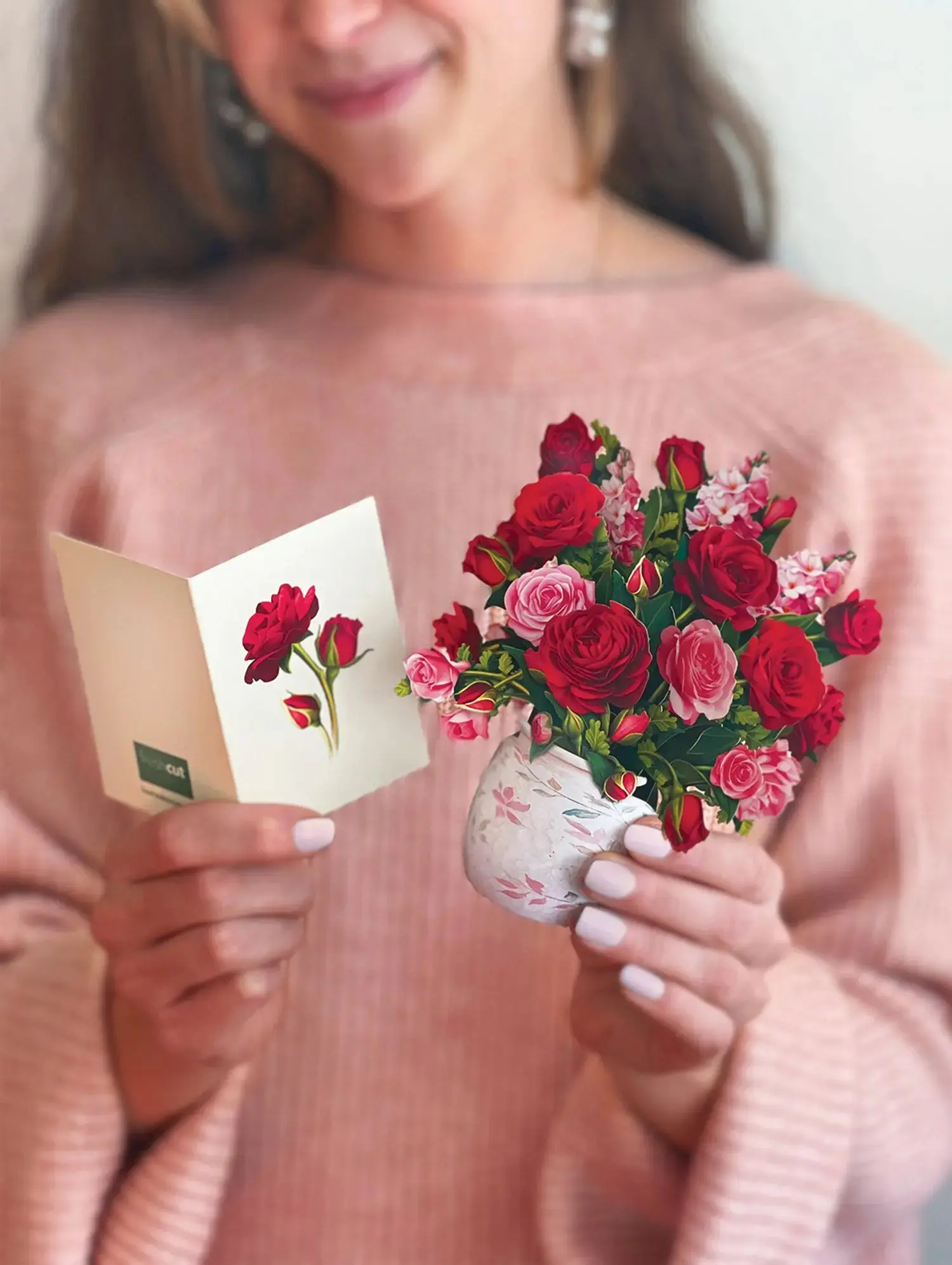 Mini Blooming Roses Pop-Up Card - Image 5