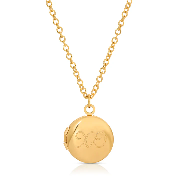 Mini Engraved Locket - XO - Image 2