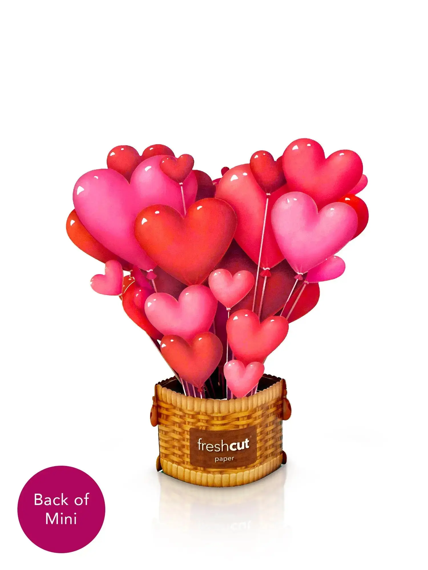 Mini Heart Balloons Pop-Up Card - Image 4