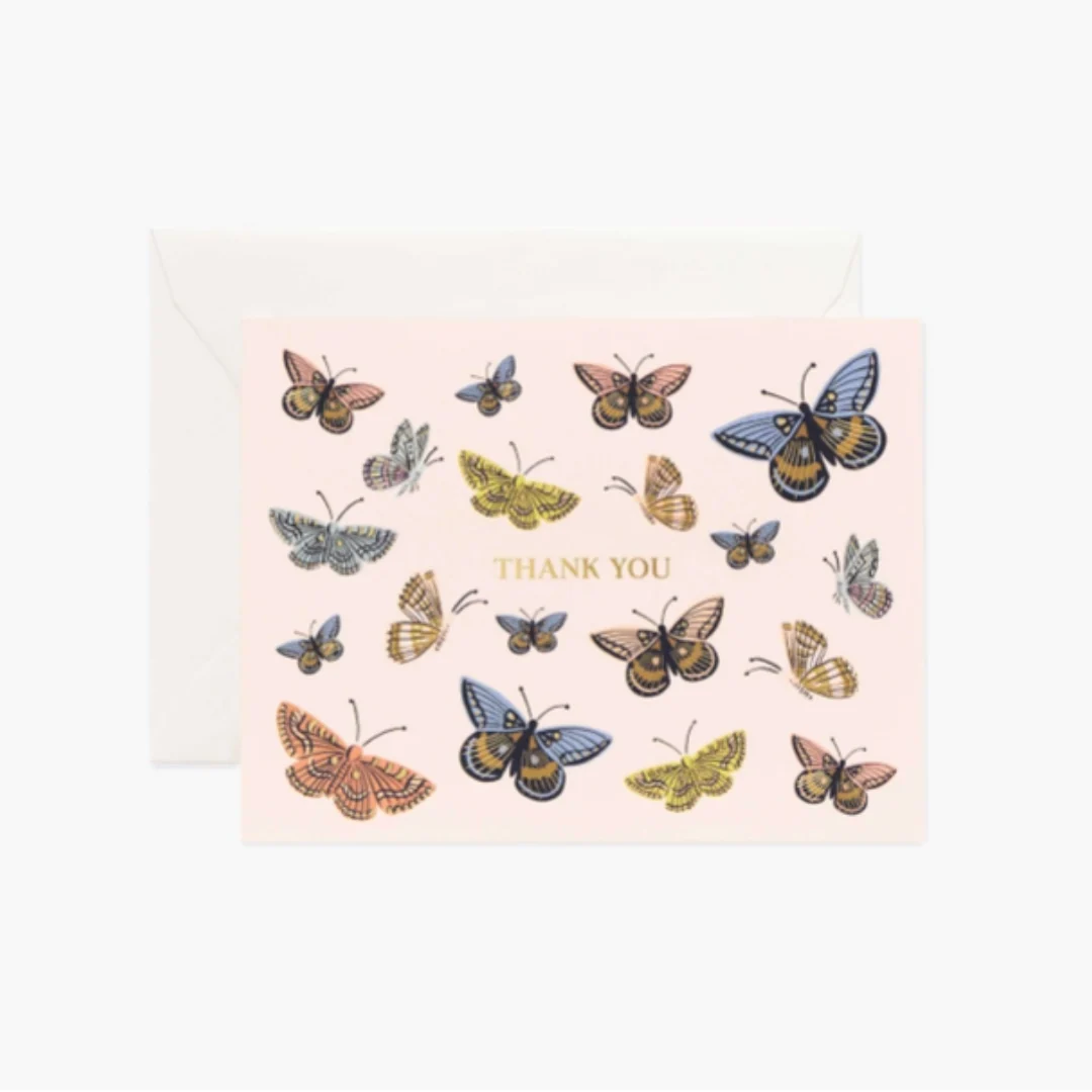 Monarch Thank You Card
