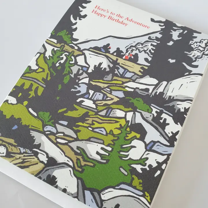 Mountain Adventure Happy Birthday Greeting Card - Image 3