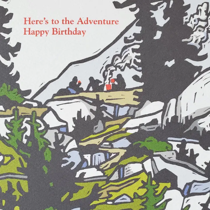 Mountain Adventure Happy Birthday Greeting Card - Image 4