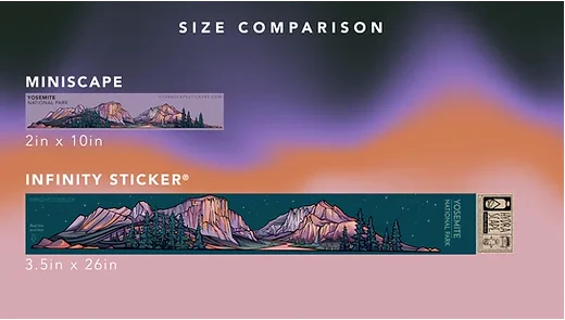 Hydrascape Miniscape Sticker - Mt Rainier - Image 3