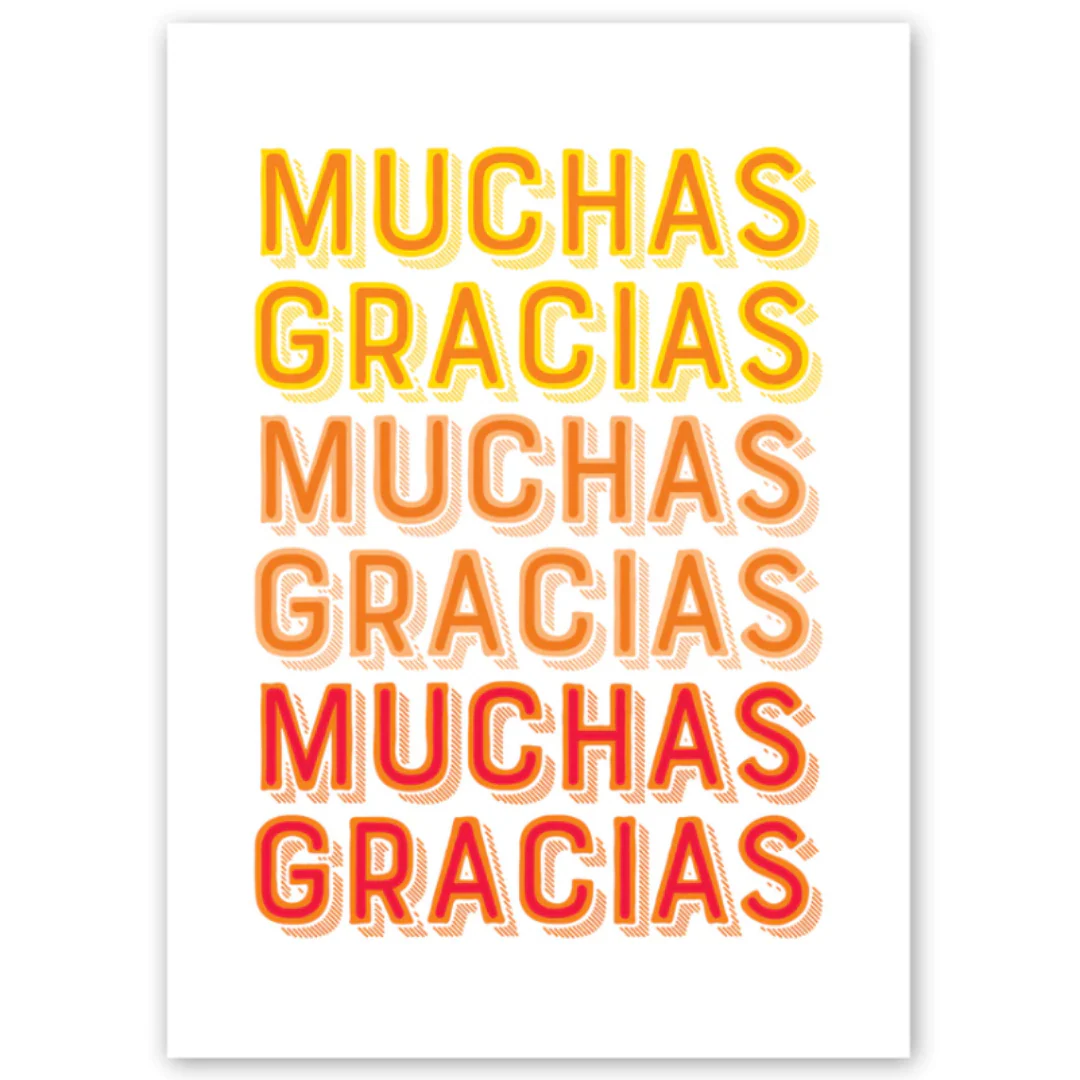 Muchas Gracias Card