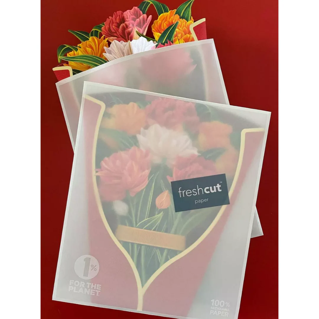 Murillo Tulips Fresh Cut Paper Card - Image 3