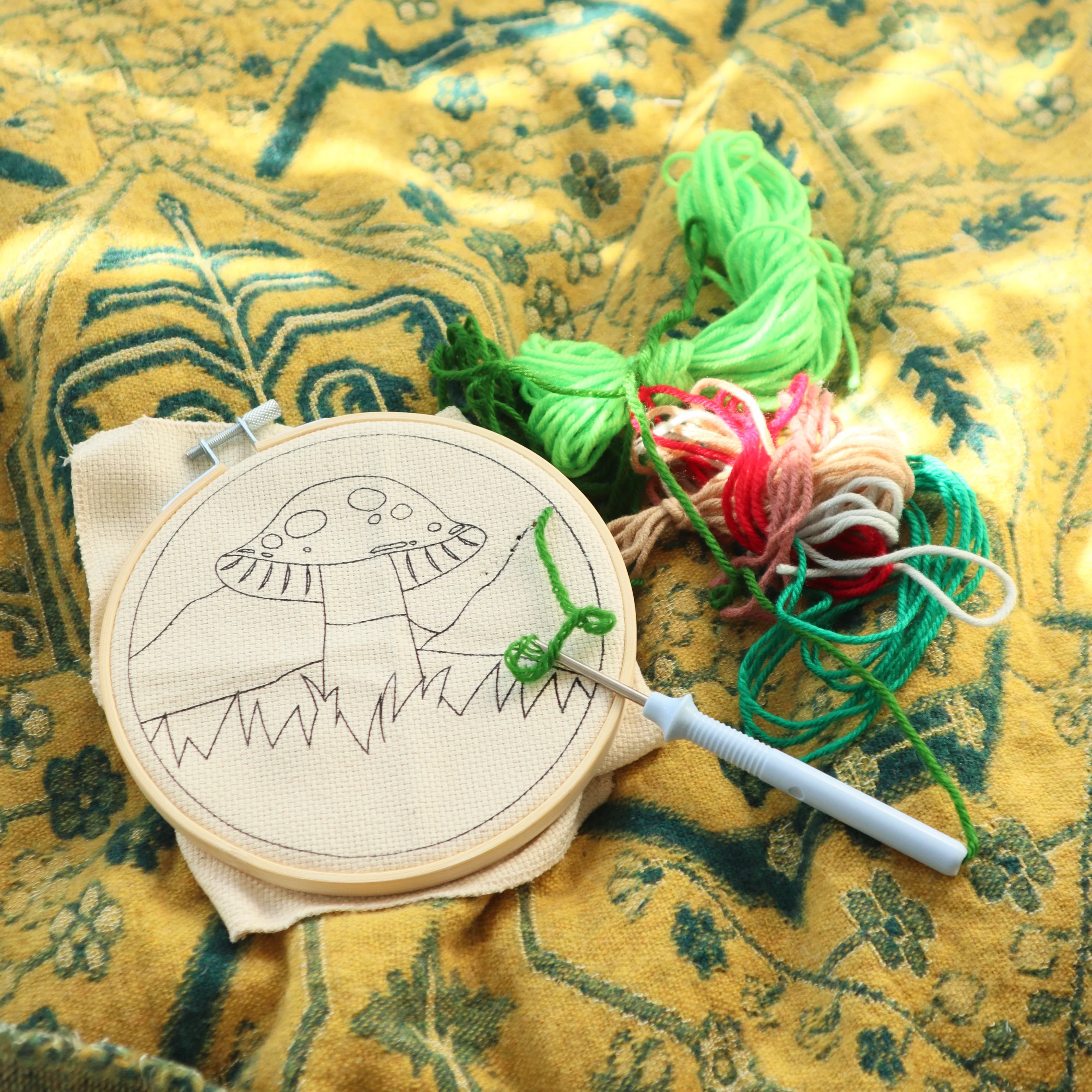 Mushroom Punch Needle Kit - Image 4