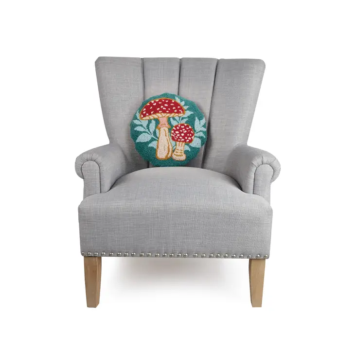 Mushrooms Round Hook Pillow - Image 2