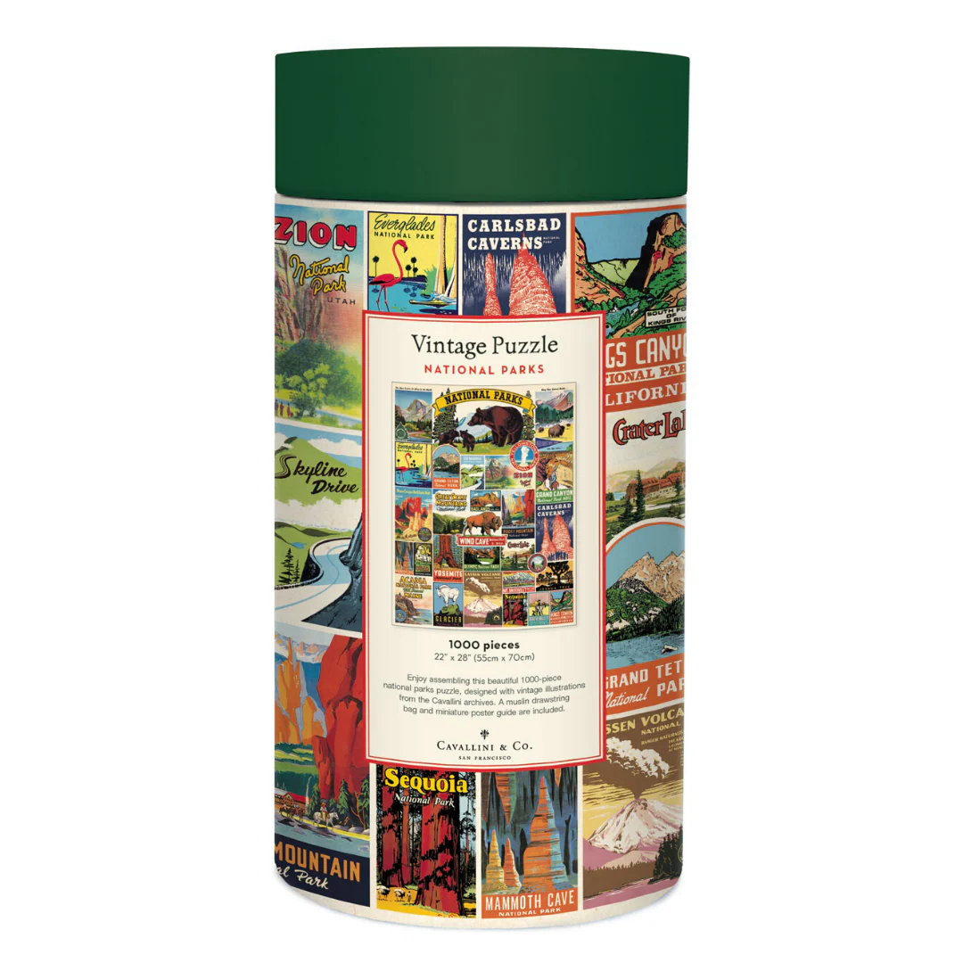 Cavallini & Co. 1000 Piece Puzzle - National Parks - Image 3