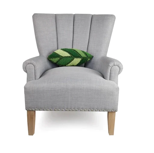 New Leaf Hook Pillow 8x16 - Image 2
