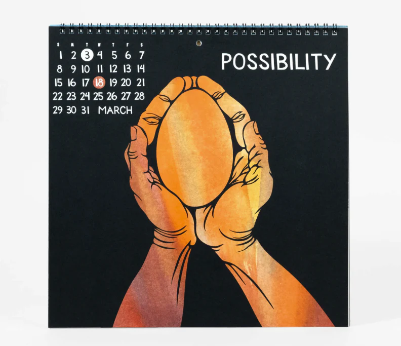 Nikki McClure: Courage - 2026 Wall Calendar - Image 4