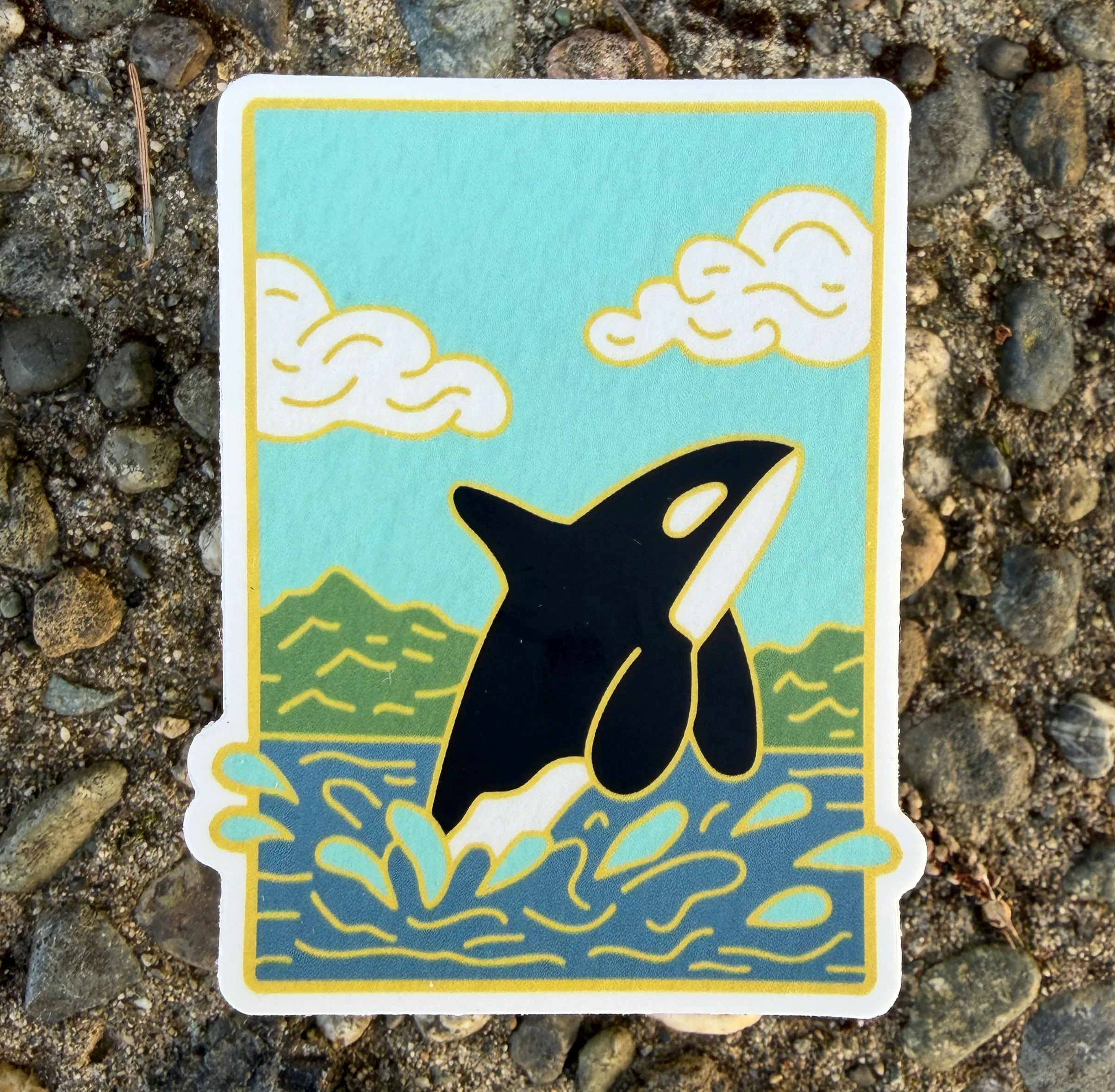 Orca Vinyl Sticker - Image 3