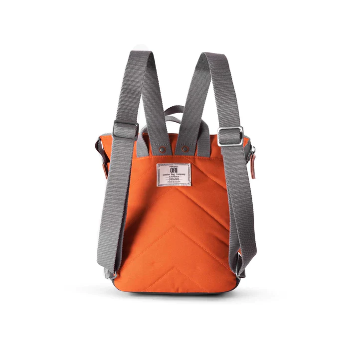 ORI Bantry B Sustainable Backpack - Atomic Orange (Canvas) - Small - Image 3