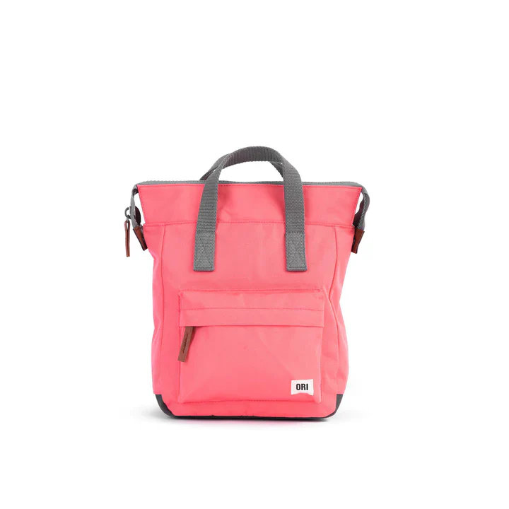 ORI Bantry B Sustainable Backpack - Coral (Canvas) - Small