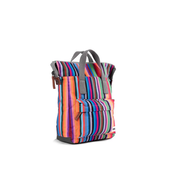 ORI Bantry B Sustainable Backpack - Multi Stripe (Canvas) - Small - Image 2