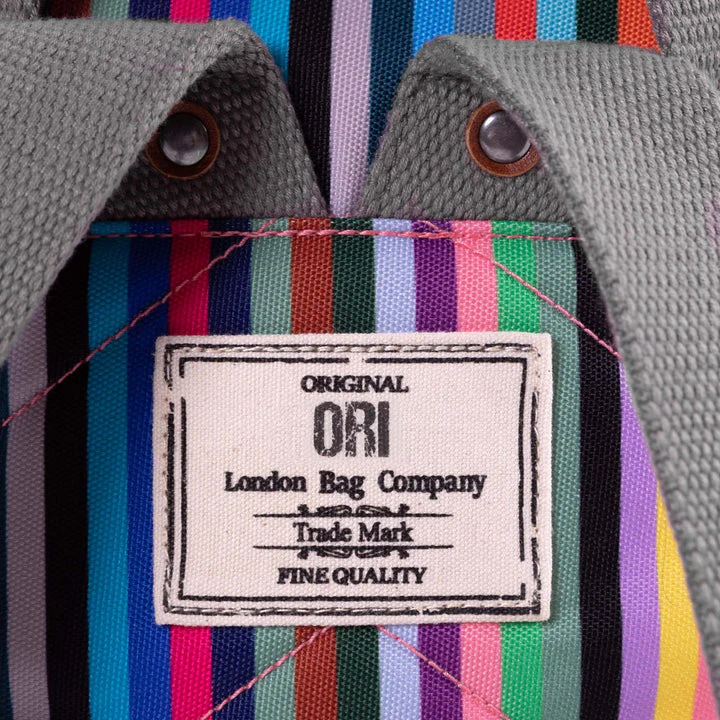 ORI Bantry B Sustainable Backpack - Multi Stripe (Canvas) - Small - Image 6