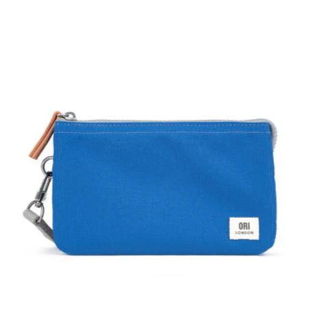 ORI Carnaby Sustainable Wallet Medium w/ Wrist Strap - Galactic Blue