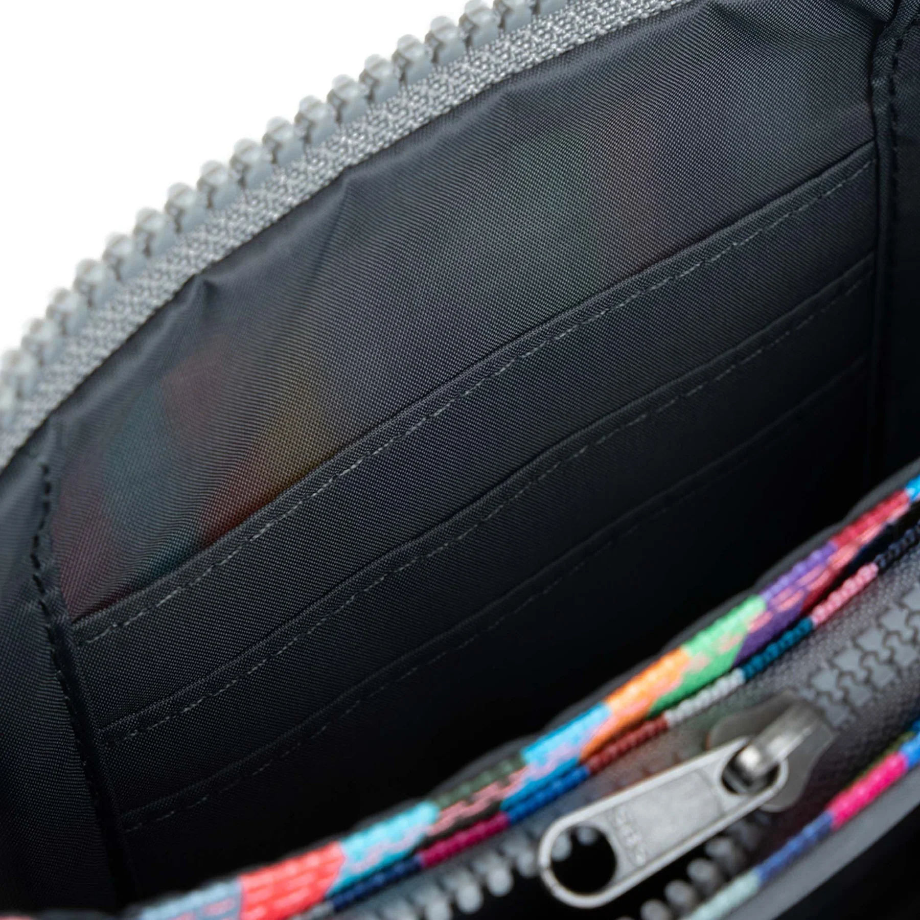 ORI Carnaby Sustainable Wallet Medium w/ Wrist Strap - Multi Stripe - Image 4