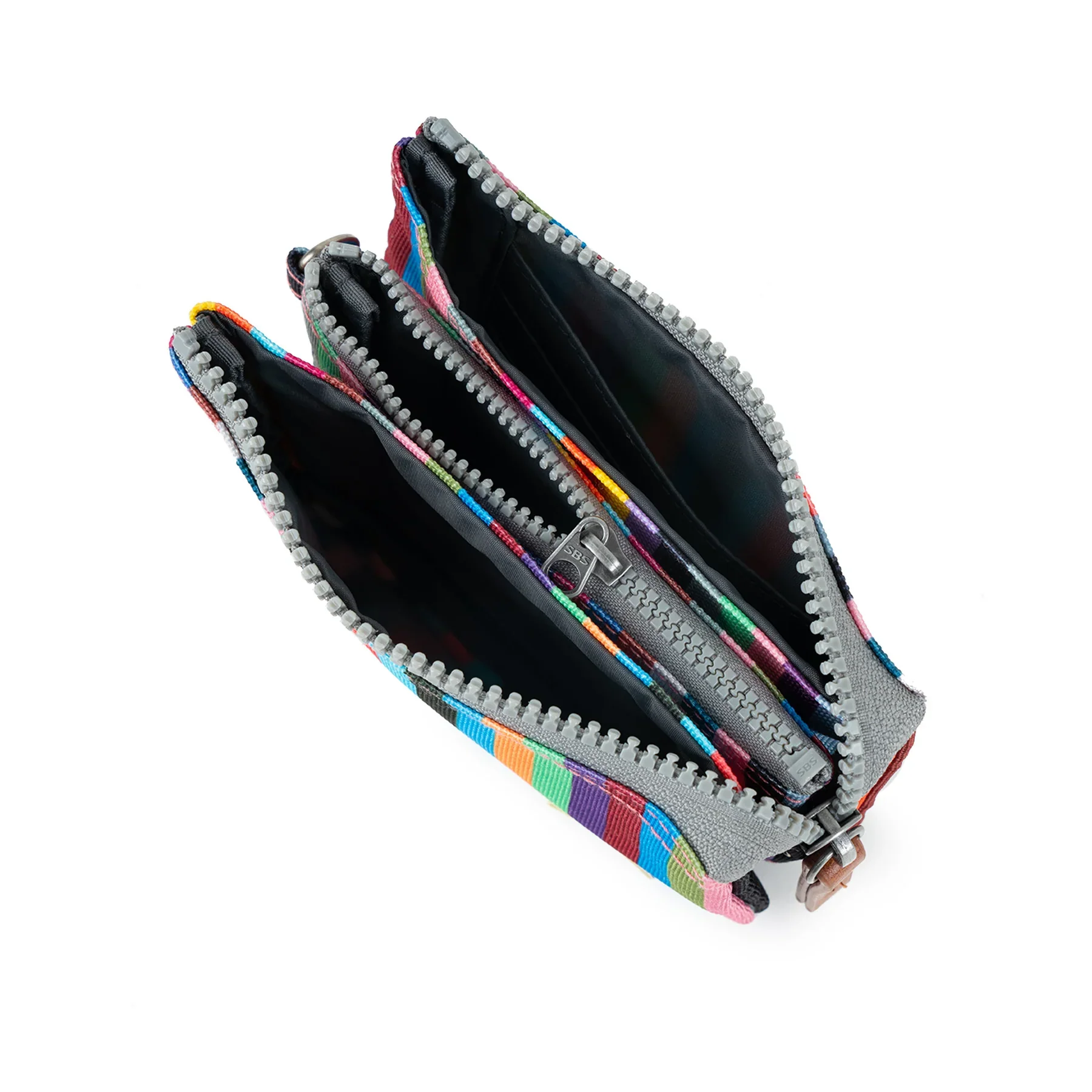 ORI Carnaby Sustainable Wallet Small - Multi Stripe - Image 4