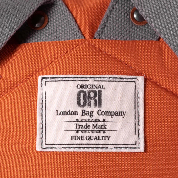 ORI Finchley A Sustainable Backpack - Atomic Orange (Canvas) - Large
