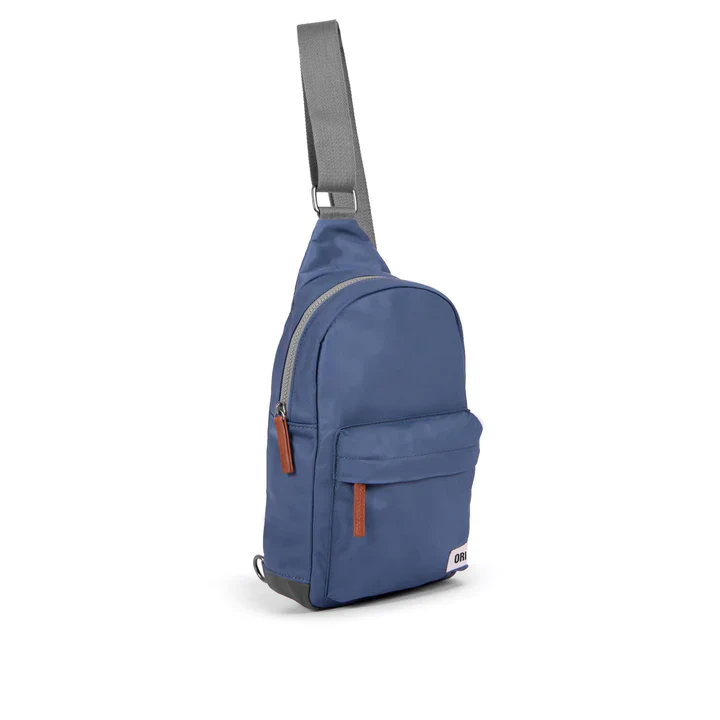 ORI Willesden B Sustainable Sling Bag - Airforce (Nylon) - Large - Image 2