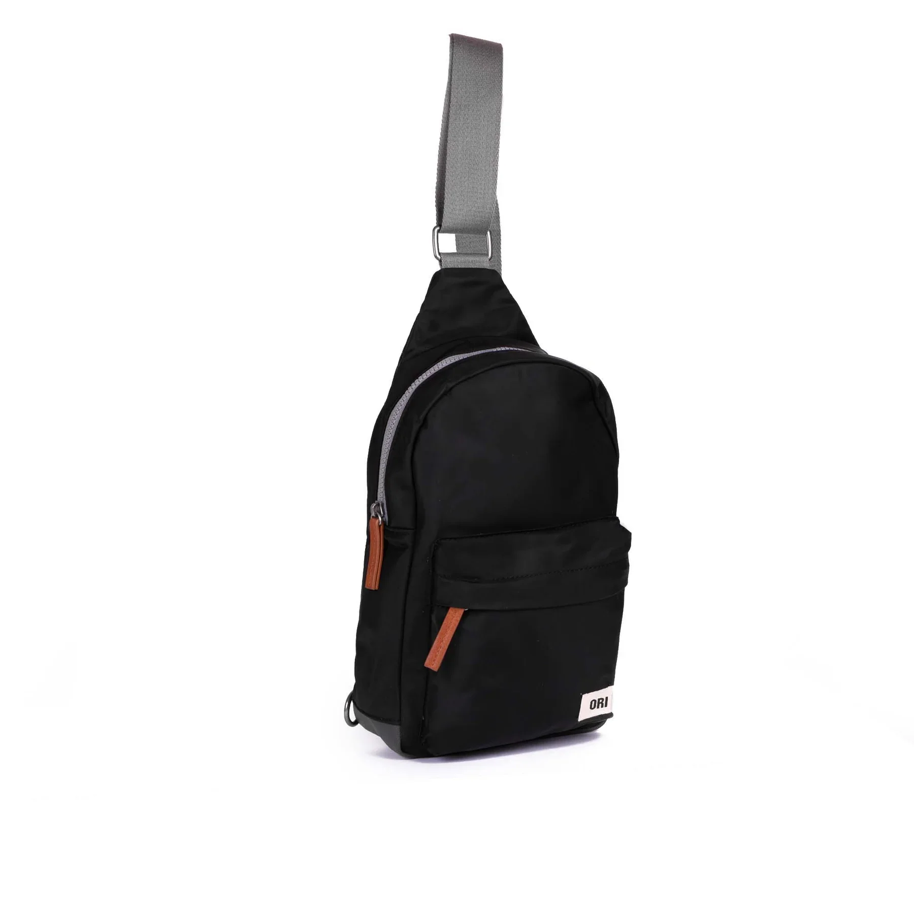 ORI Willesden B Sustainable Sling Bag - Black (Nylon) - Large - Image 3