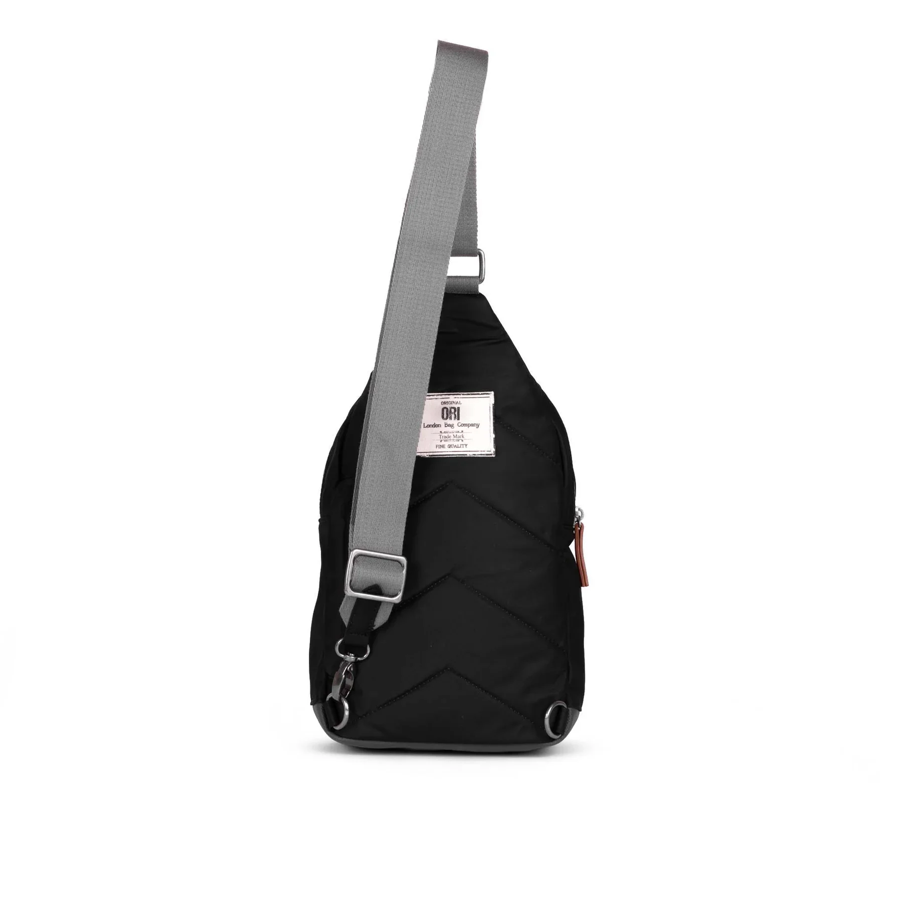ORI Willesden B Sustainable Sling Bag - Black (Nylon) - Large - Image 4