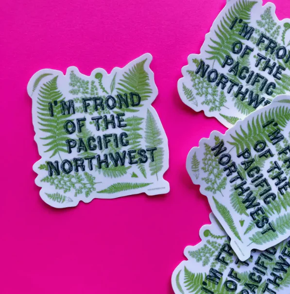 Pacific Northwest Pun Sticker - Image 2
