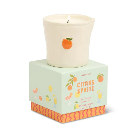 Paddywax Bistro 8oz Ceramic Candle - Citrus Spritz