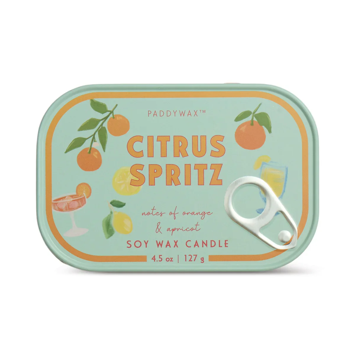Paddywax Bistro Tin 4.5oz Candle - Citrus Spritz