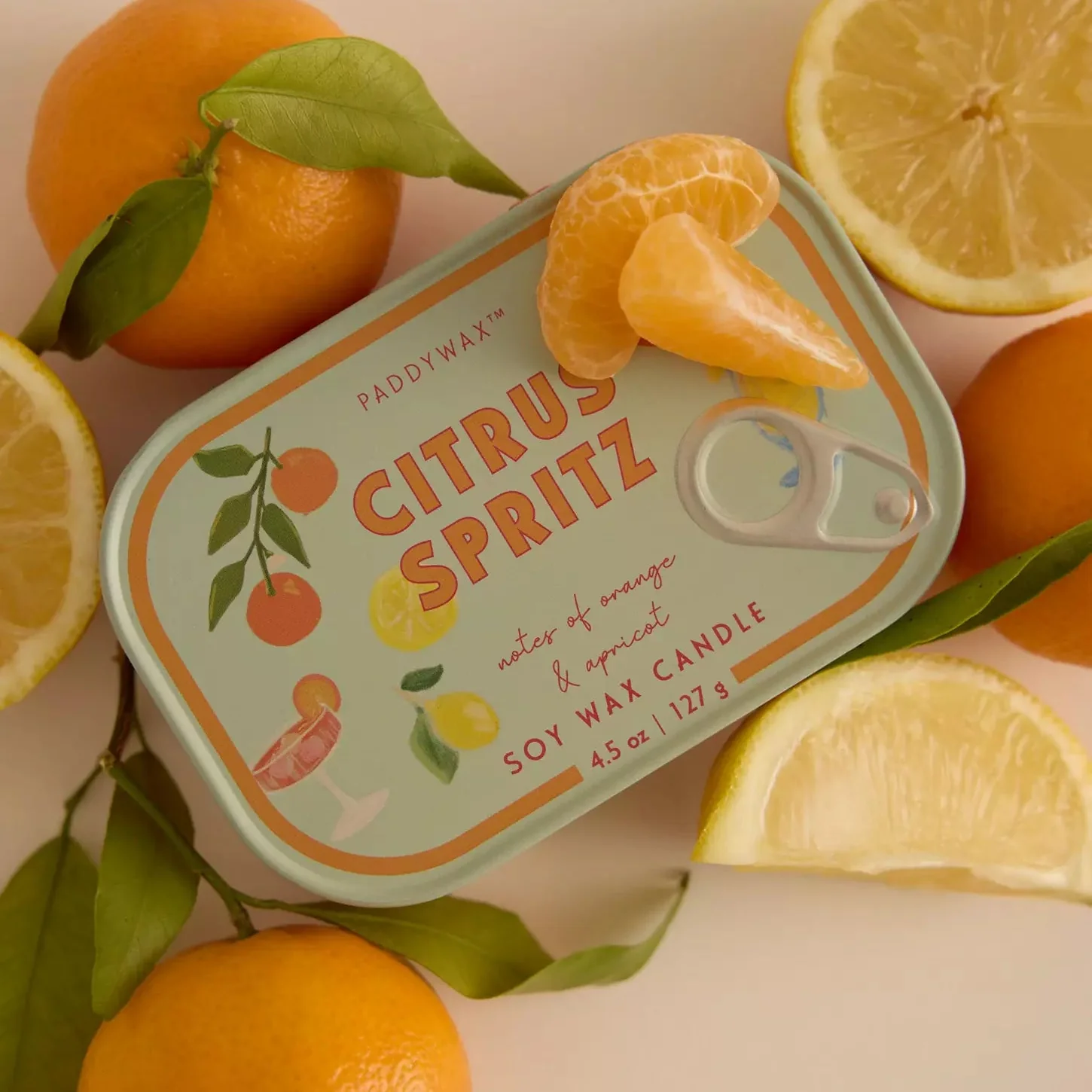 Paddywax Bistro Tin 4.5oz Candle - Citrus Spritz - Image 2