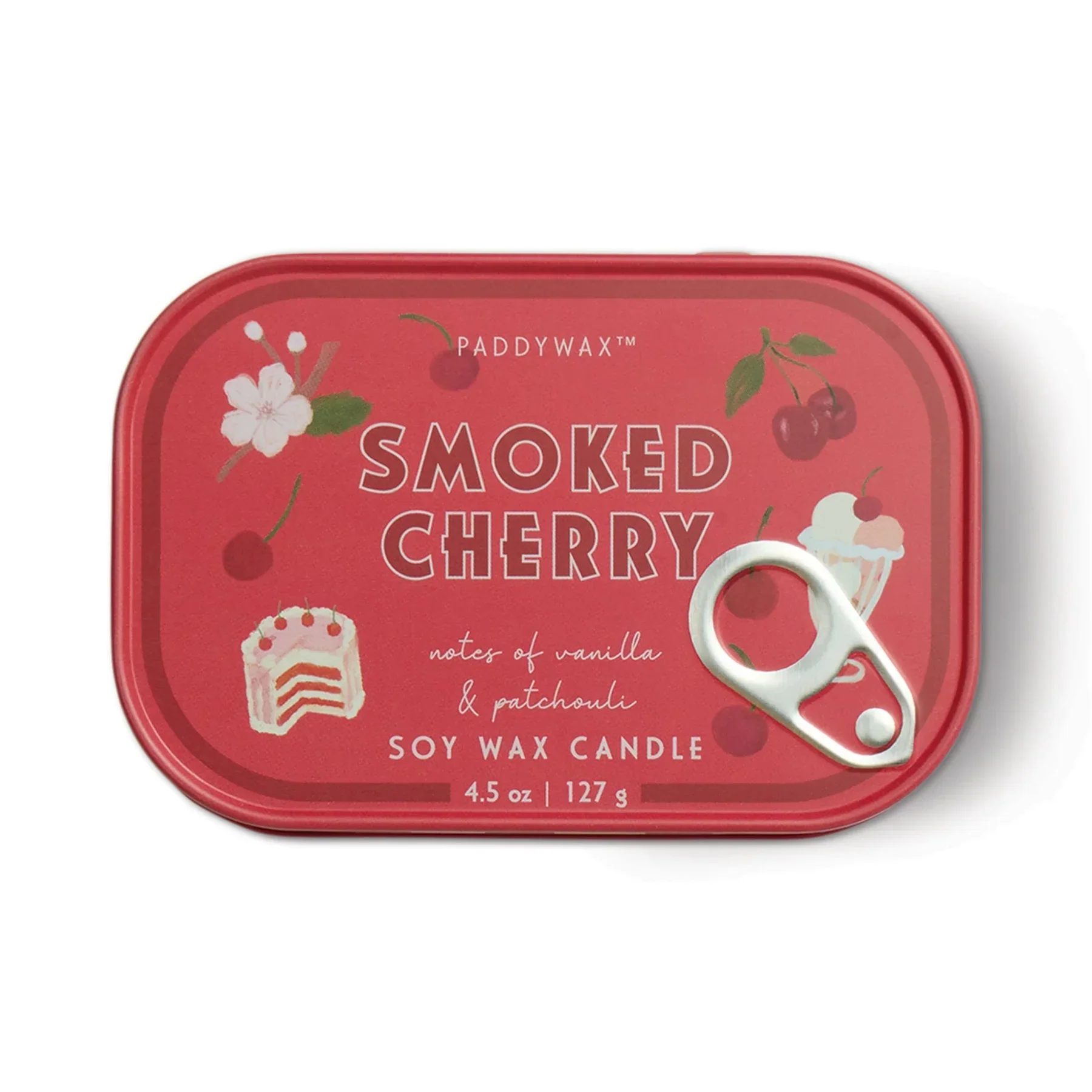 Paddywax Bistro Tin 4.5oz Candle - Smoked Cherry