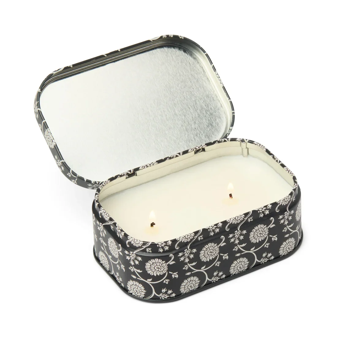 Paddywax Cherie Printed 4.5 oz Tin - Black & Grey - Image 2