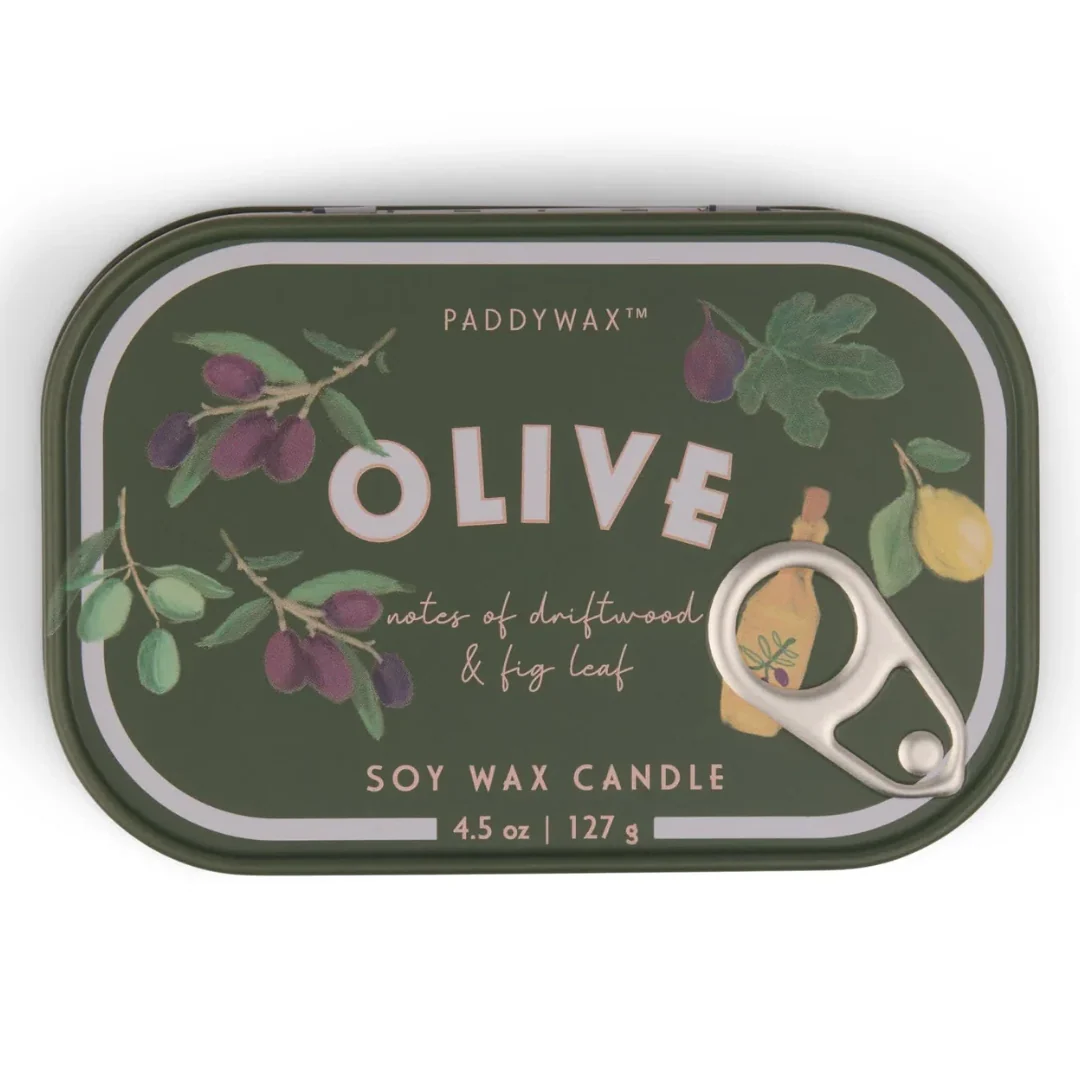 Paddywax Fig & Olive Bistro 4.5 oz Candle Tin