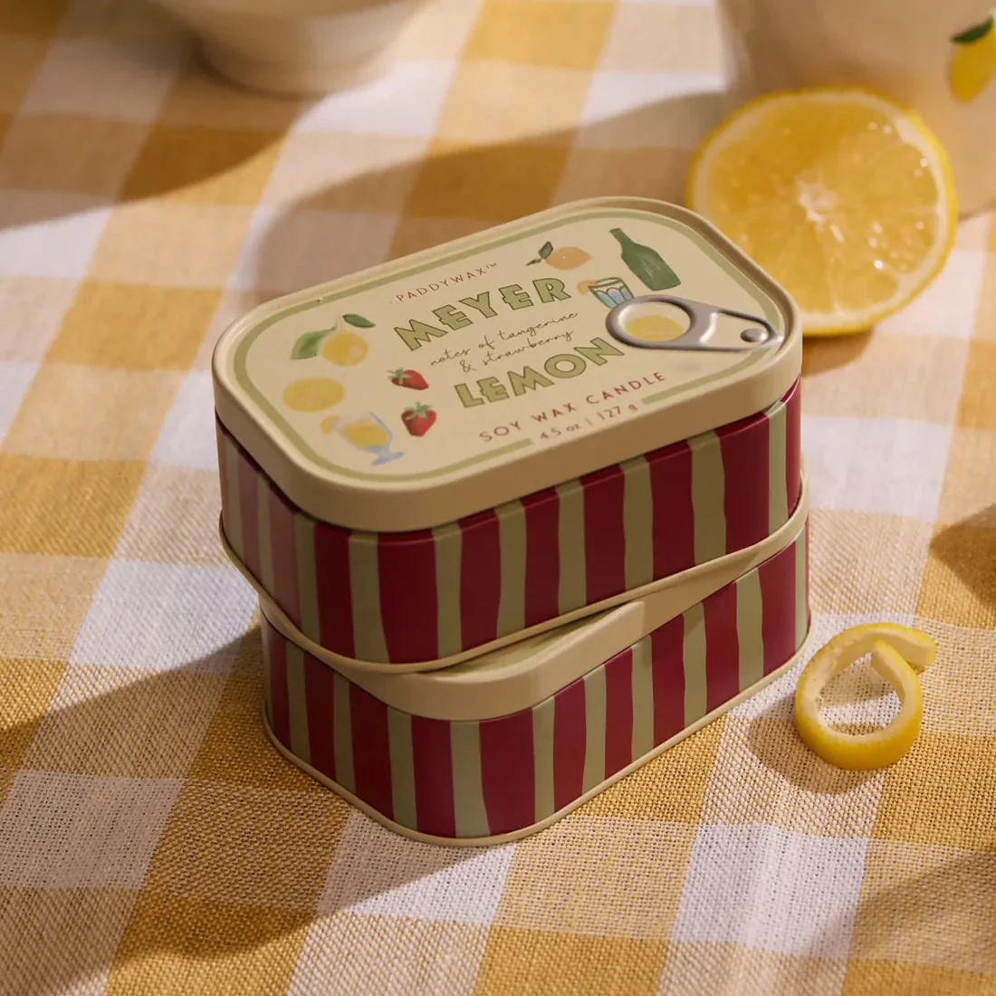 Paddywax Bistro Tin 4.5oz Candle - Meyer Lemon - Image 2