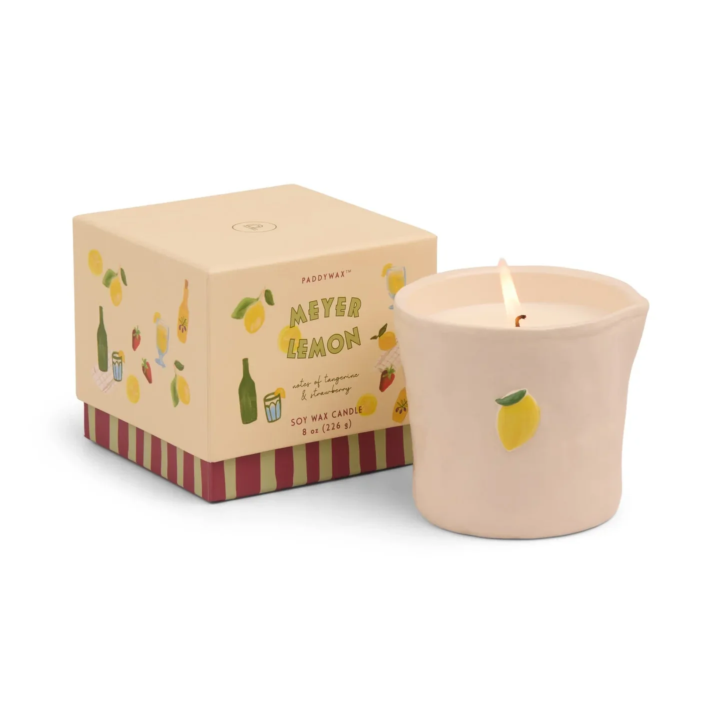 Paddywax Meyer Lemon Bistro Ceramic Candle