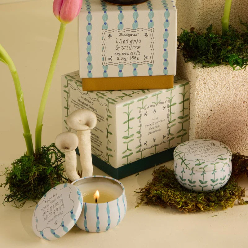 Paddywax Tulip 2oz Tin Candle - Verbena & Lemongrass - Image 2