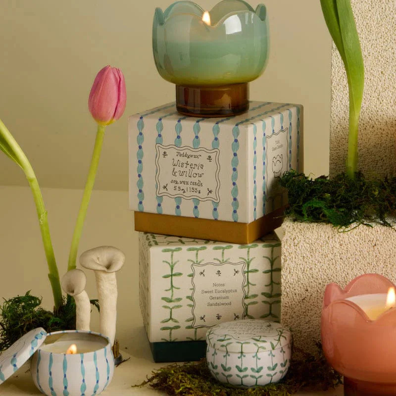 Paddywax Tulip 2oz Tin Candle - Wisteria & Willow - Image 2