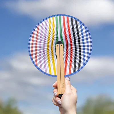 Pai Pai Fan - Stripes - Image 4