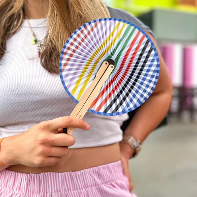 Pai Pai Fan - Stripes - Image 5