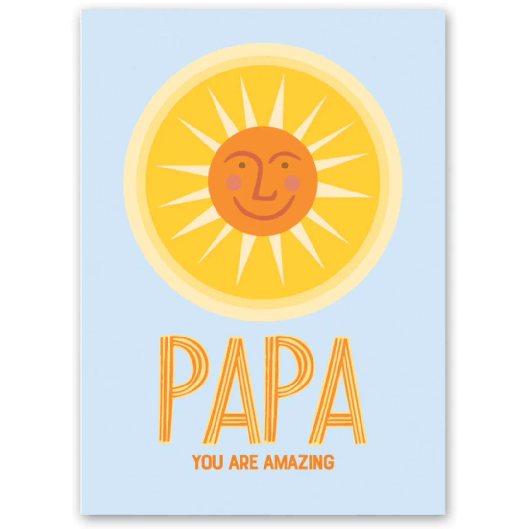 Papa Sun Card