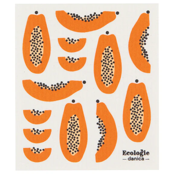 Papaya Swedish Sponge Cloth