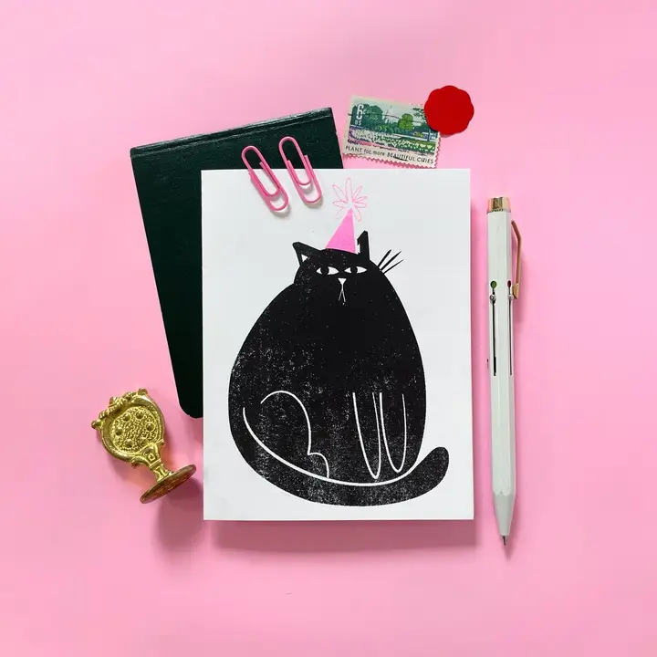Party Cat Birthday Card - Image 3