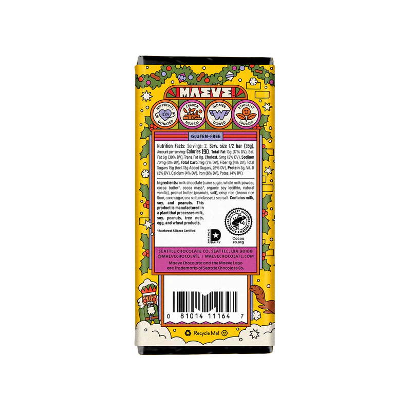 Peanut Buddy Crisp Chocolate Bar - Image 3