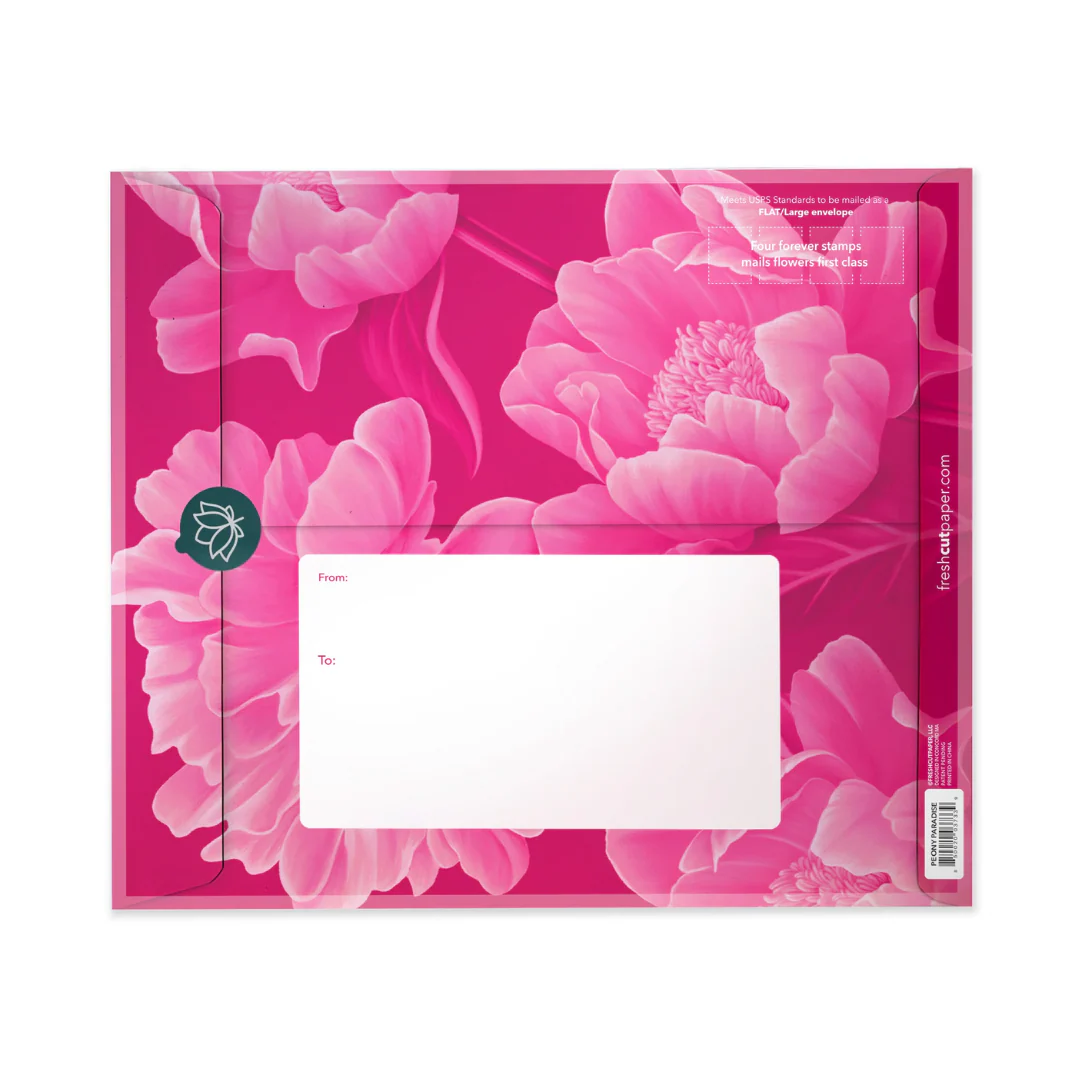 Peony Paradise FreshCut Paper Card - Image 3