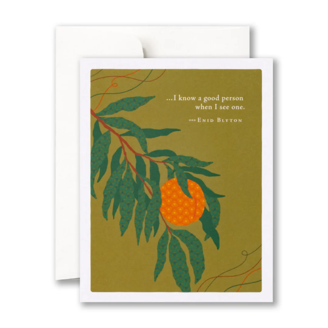I know a good person when I see one - Thank You Card