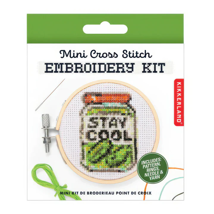 Pickle Mini Cross Embroidery Kit - Image 3