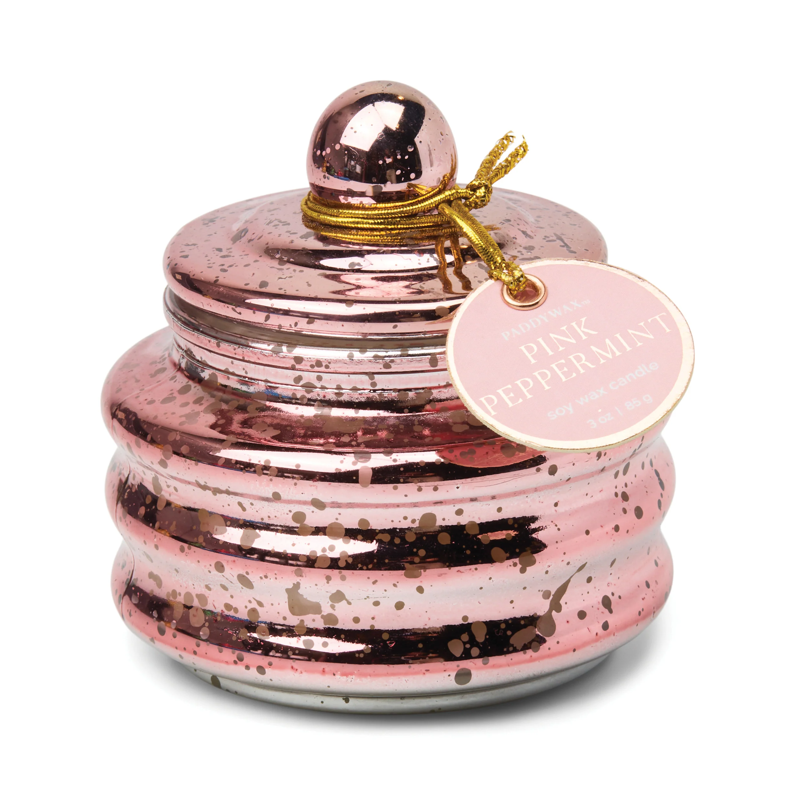 Pink Peppermint- Beam 3oz Pink Mercury Glass