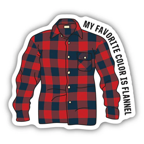 Plaid Flannel Sticker